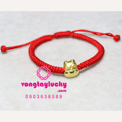 vòng tay chỉ đỏ, vòng tay may mắn, vòng tay mèo may mắn, vòng tay đẹp