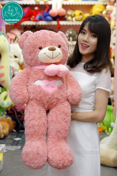 Gấu teddy angle hồng