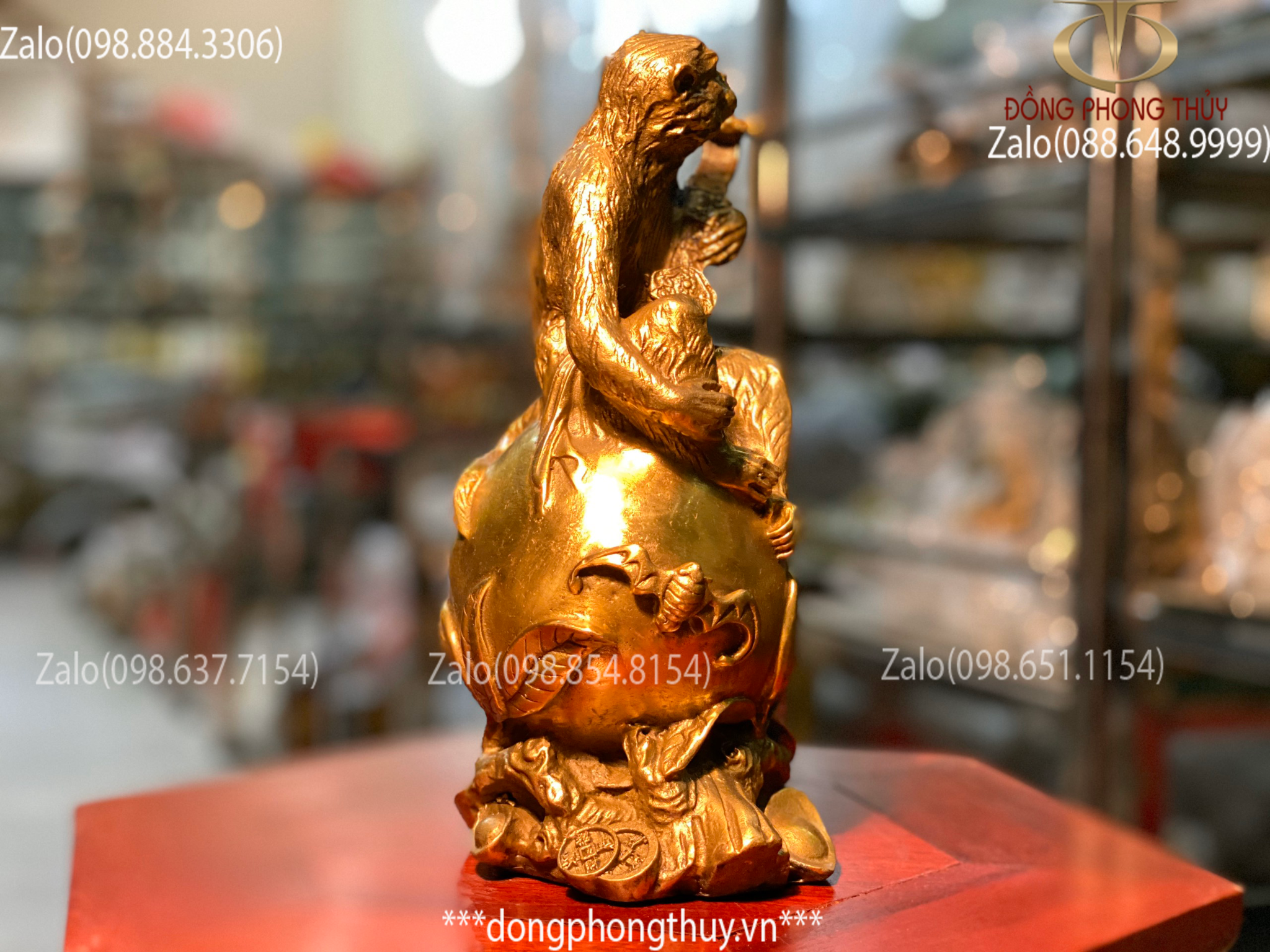 tượng khỉ bằng đồng