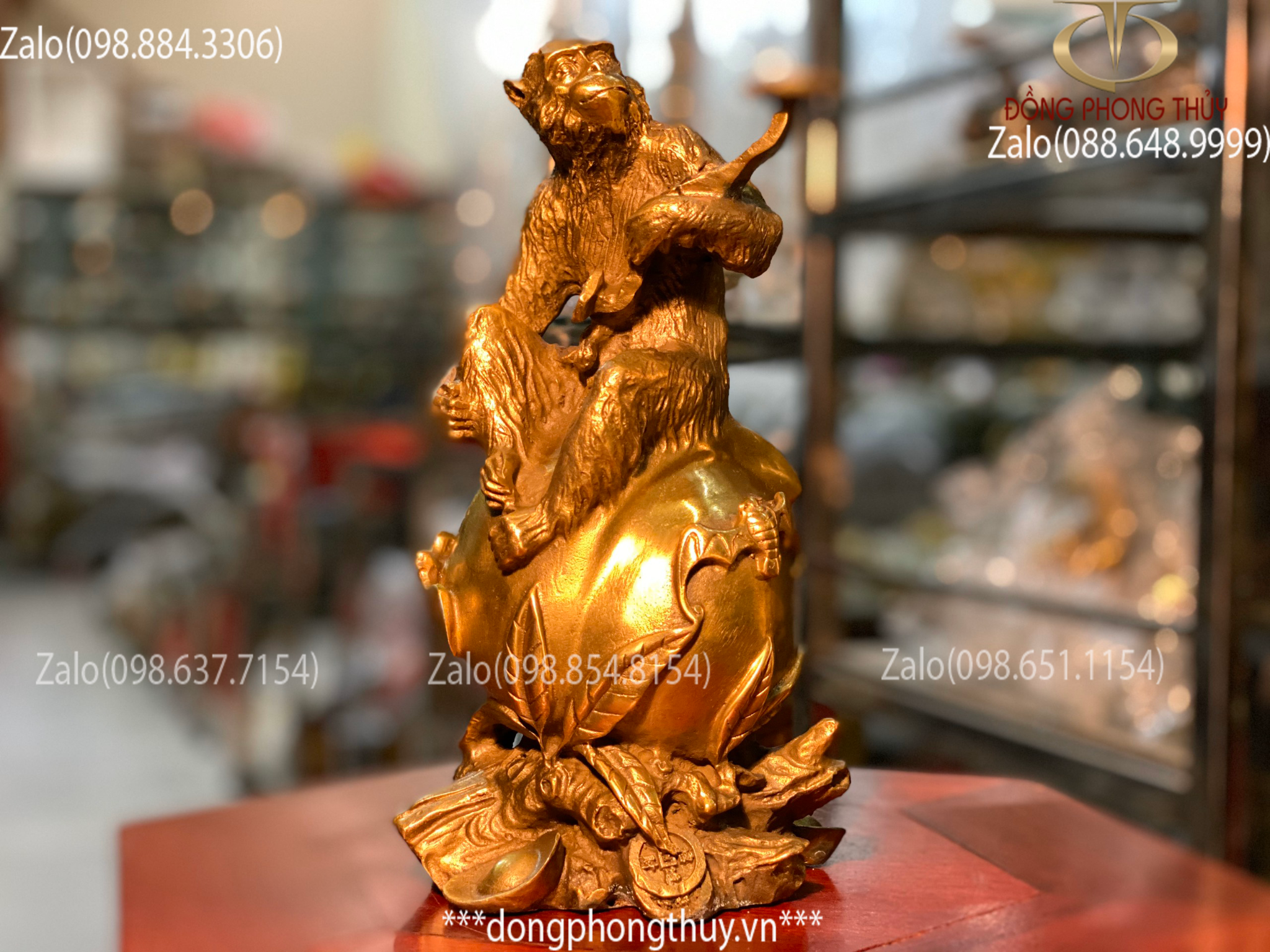 tượng khỉ bằng đồng