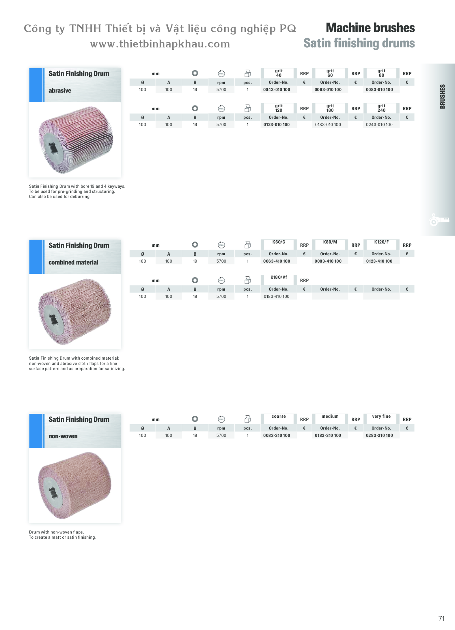 Catalogue Osborn (Machine Brushes) Thietbinhapkhau