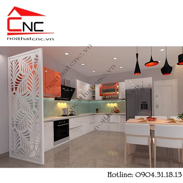 Thiết kế vách ngăn phòng khách và bếp liệu có tăng tính thẩm mỹ cho căn phòng