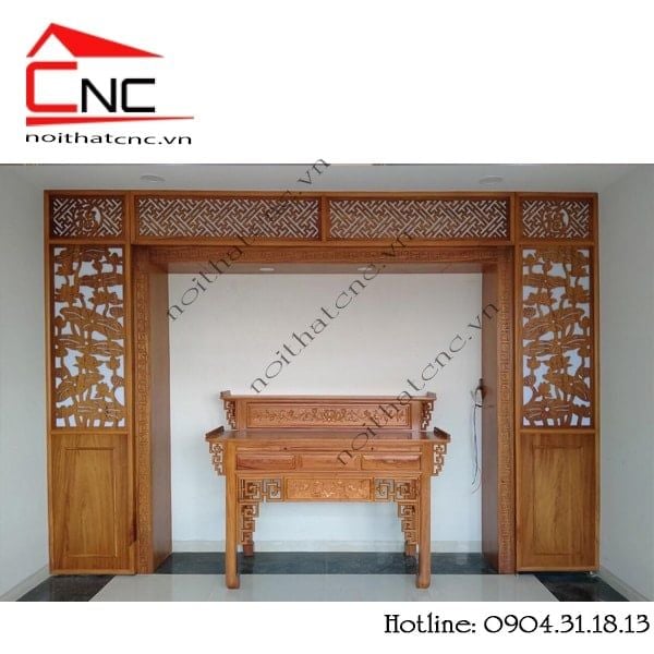 mẫu cnc phòng thờ