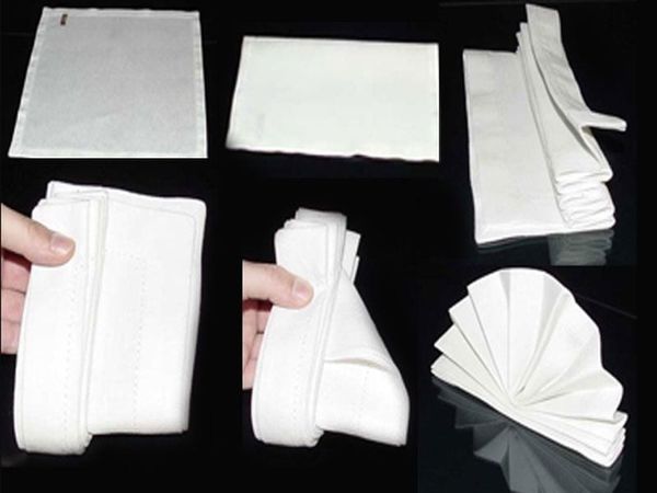 cách gấp khăn ăn kiểu châu âu