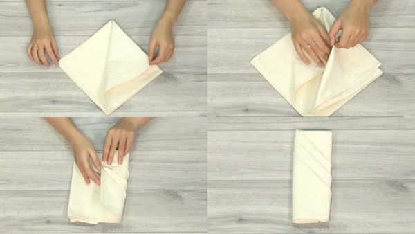 cách gấp khăn ăn kiểu châu âu