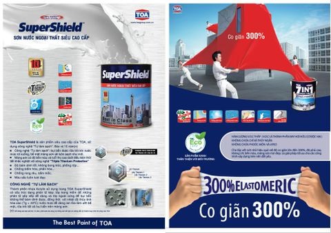 Sơn Mai Anh - Bảng Màu Sơn Toa 2023 - Bảng Màu Sơn Nước Toa Ngoài Trời Toa SuperShield & Toa 7 in 1