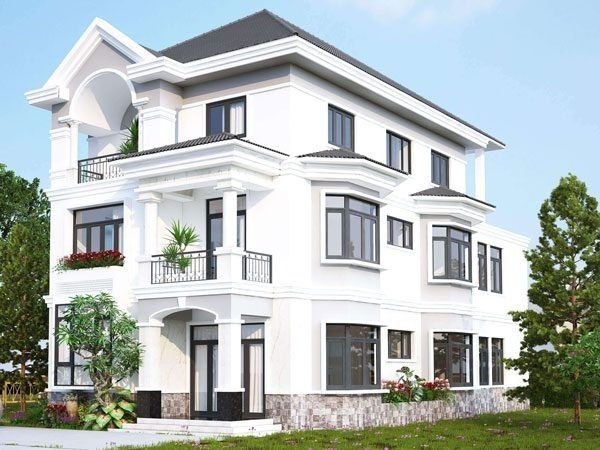 Khám phá 25+ Mẫu nhà sơn màu trắng sứ đẹp, sang trọng, hiện đại