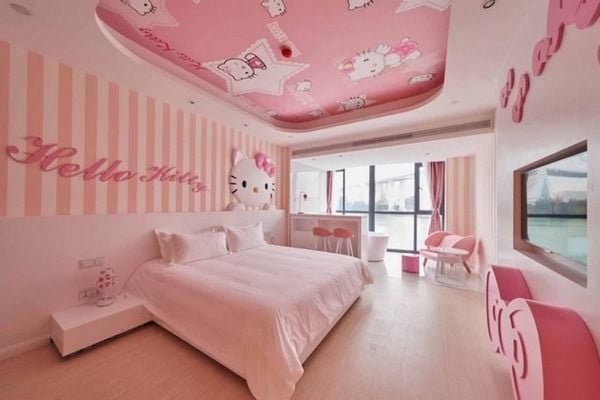 Màu hồng cho sơn phòng ngủ được nhiều phái đẹp yêu thích