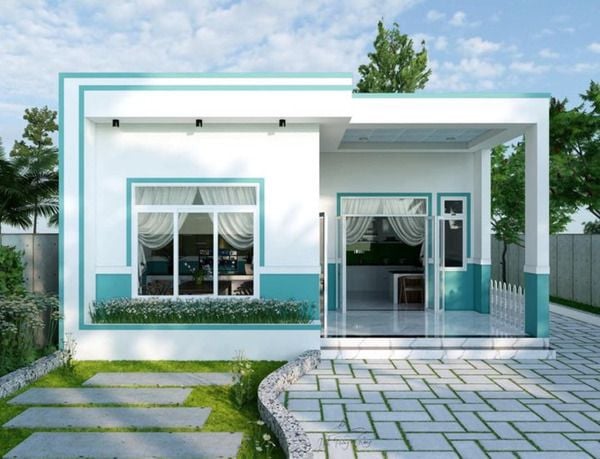 Màu sơn xanh ngọc mang sắc thiên nhiên đến không gian ngôi nhà bạn