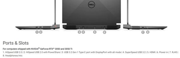 Dell gaming G15-content