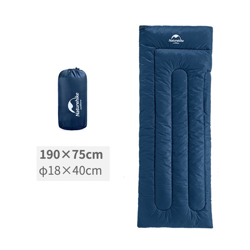 Kích thước túi ngủ xanh than size L khi gấp gọn