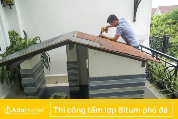 Các bước quan trọng để thi công ngói dán bitum chất lượng – VLXD ...