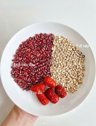 Bộ ba thanh lọc cơ thể diệu kỳ: xích tiểu đậu - hạt ý dĩ nếp- táo đỏ
