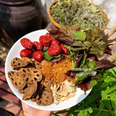 Trà giảm ho củ sen