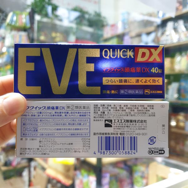Thuốc giảm đau hạ sốt Eve Quick DX Nhật Bản
