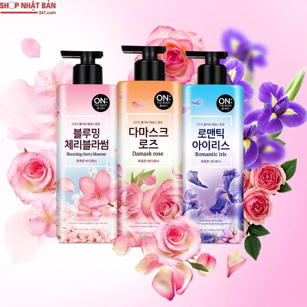 Sữa tắm hương nước hoa On The Body Damask Rose 900ml