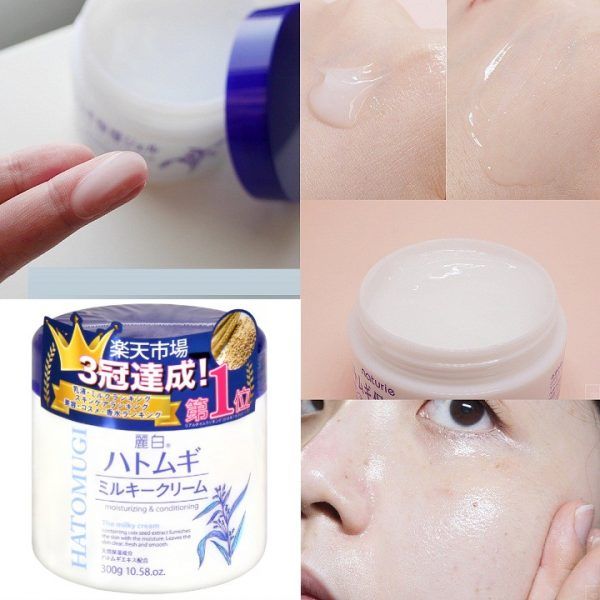 Kem dưỡng da Hatomugi Moisturizing & Conditioning The Milky Cream