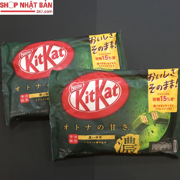 Kitkat Mini Trà Xanh Nestlé 130g (xanh đậm)