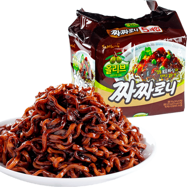 Mì trộn tương đen và dầu Oliu Samyang Hàn Quốc 140g