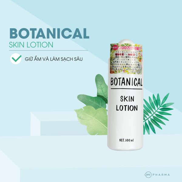 Nước hoa hồng dưỡng ẩm & trắng da Botanical Skin Lotion (500ml)