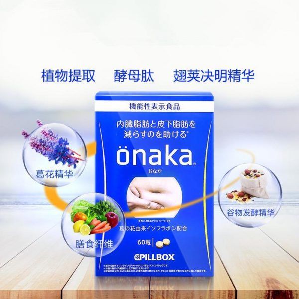 Viên uống giảm mỡ bụng Onaka Pillbox Nhật Bản