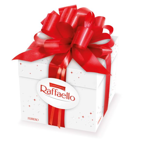 Chocolate phủ dừa Ferrero Confetteria Raffaello hộp nơ đỏ 300gr