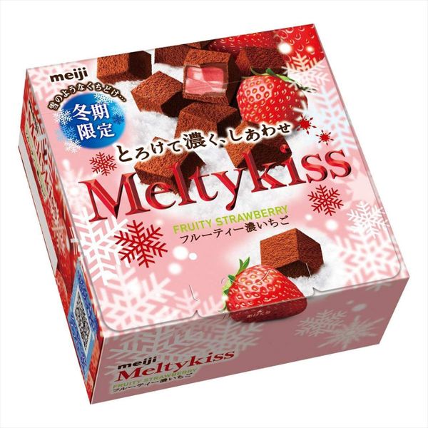 Chocolate Meiji Meltykiss Fruity strawberry vị Dâu tây 56gr