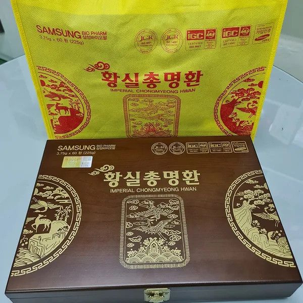 Viên bổ não hoàng gia Samsung Imperial ChongMyeong Hwan hộp gỗ 60 viên
