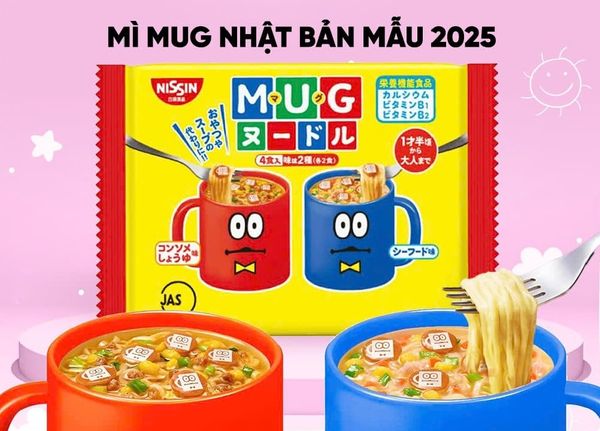 Mì MUG NISSIN Nhật Bản thơm ngon cho bé