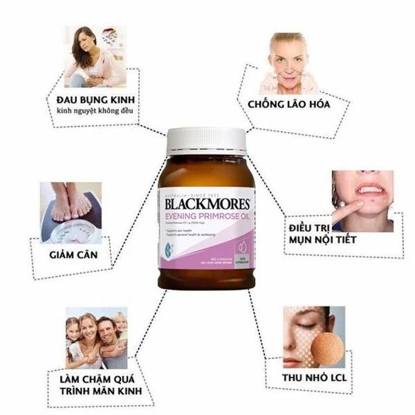 Viên uống tinh dầu hoa anh thảo Blackmores Evening Primrose Oil