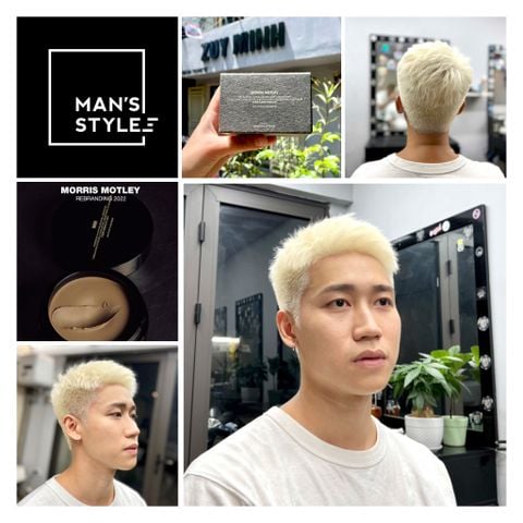 Messy Short Quiff * Kiểu tóc Nam tính, dễ vuốt với tóc màu tẩy Khói sáng * MORRIS MOTLEY Rebranding 2022 * Zuy Minh Salon