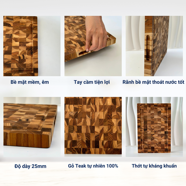 Thớt gỗ teak Katana KT00 & KT01
