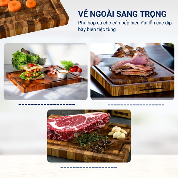 Thớt gỗ teak Katana KT00 & KT01