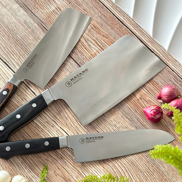 Bộ 3 Dao Làm Bếp Katana Essential KATA201 - KATA203 - KATA206