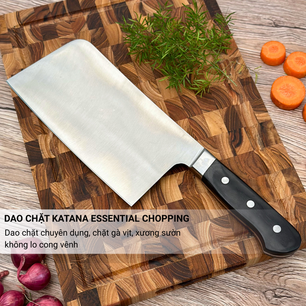 Bộ Dao Chặt và Dao Thái Katana Essential Chopping & Santoku