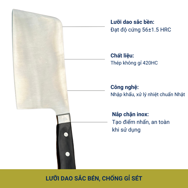 Dao chặt chuyên dụng Katana Essential Chopping 200mm