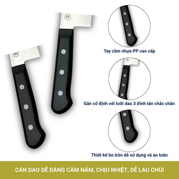 Bộ 2 Dao thái đa năng Katana Basic Santoku & Nakiri (165mm)