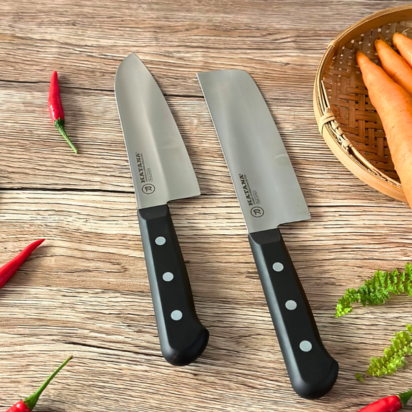 Bộ 2 Dao thái đa năng Katana Basic Santoku & Nakiri (165mm)