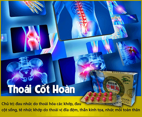 Thoái Cốt Hoàn trị đau nhức xương khớp