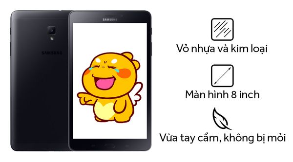 di động v24h Samsung Galaxy Tab A 8.0 (2017) thiết kế