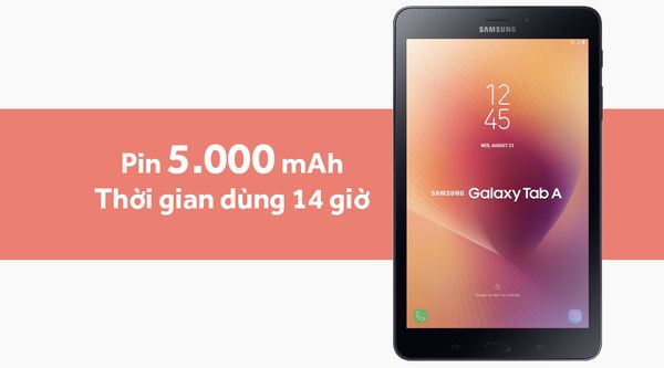 di động v24h Samsung Galaxy Tab A 8.0 (2017) pin