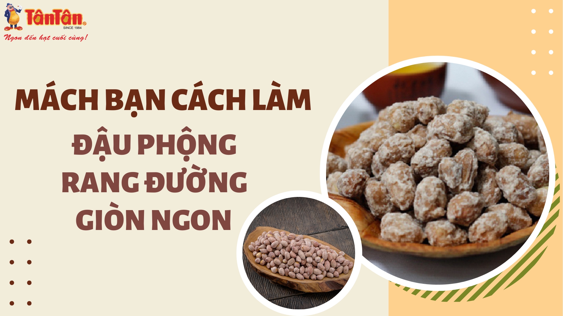 MÁCH BẠN CÁCH LÀM ĐẬU PHỘNG RANG ĐƯỜNG GIÒN RỤM