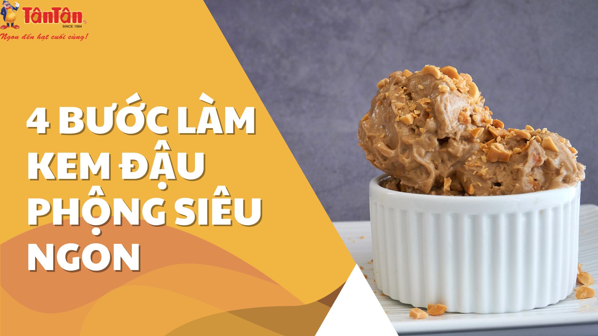 LÀM KEM ĐẬU PHỘNG CỰC DỄ CHỈ VỚI 4 BƯỚC ĐƠN GIẢN