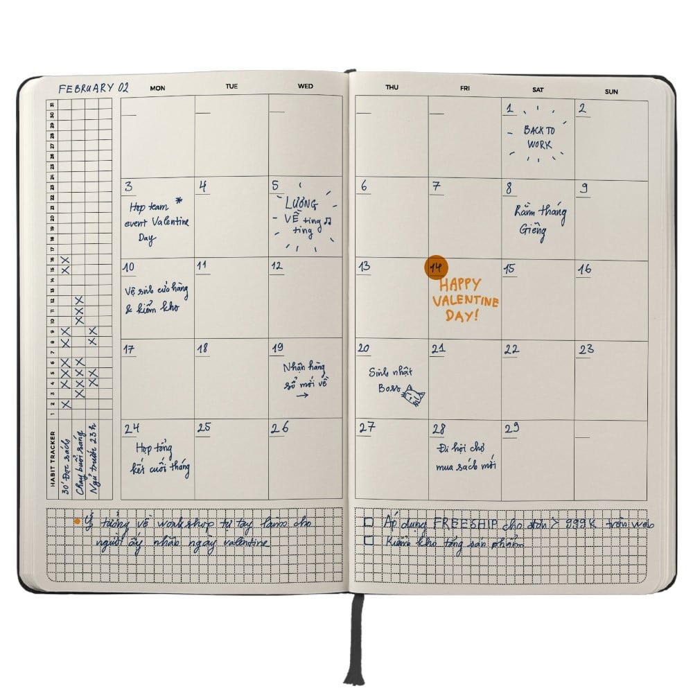 Hướng dẫn sử dụng sổ Planner 2020 của Dot Grid - Dot Grid Stationery
