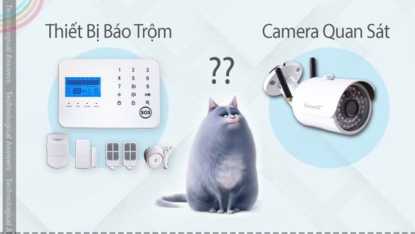 So sánh Camera quan sát với Thiết bị chống trộm, nên lắp loại nào?