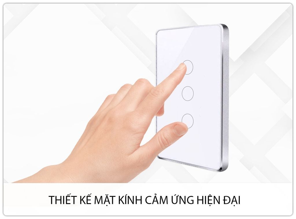 Công Tắc Thông Minh Mặt Kính Cảm Ứng Zigbee SmartZ WZ1 Viền Kim Loại