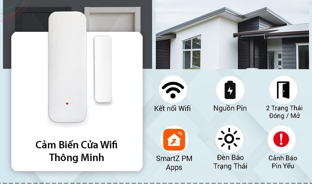 cảm biến cửa tuya smart door sensor chính hãng giá rẻ