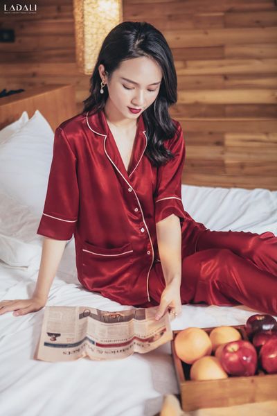 Bộ Ngủ Pyjama Lụa Satin Bn20