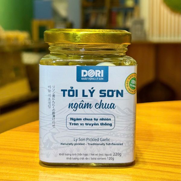 Tỏi Lý Sơn ngâm chua DORI