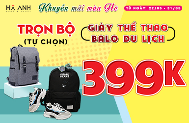 CHÀO HÈ – COMBO GIÀY THỂ THAO + BALO DU LỊCH 399K